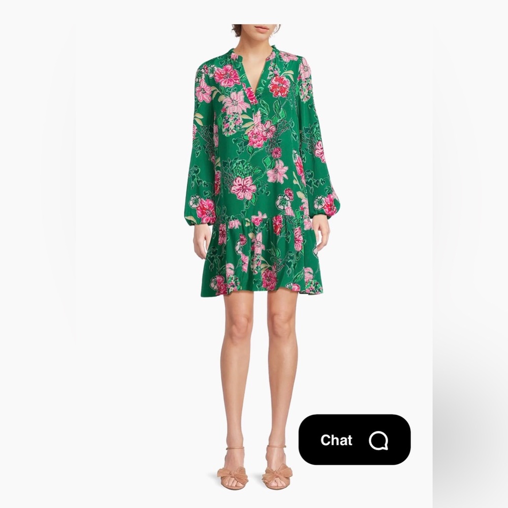 Lilly Pulitzer Evaline Floral Silk Dress